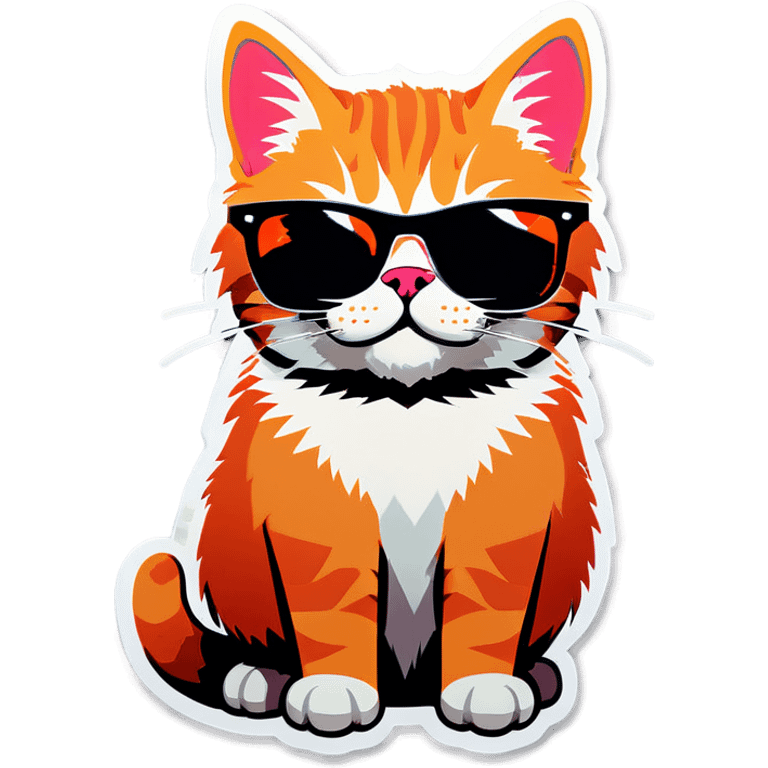 Cat with sunglasses emoji