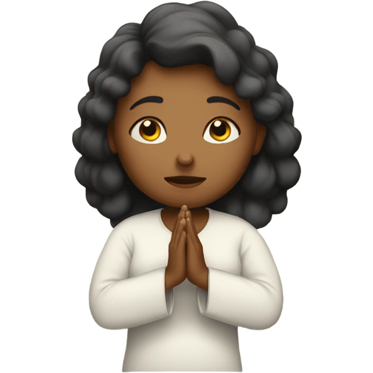 Woman praying  emoji