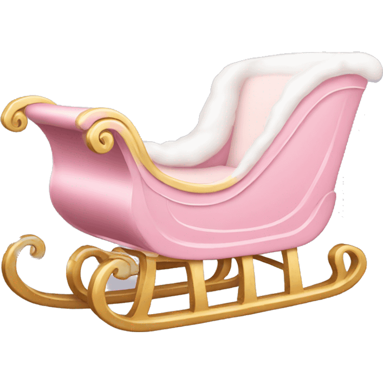 light pink sleigh emoji