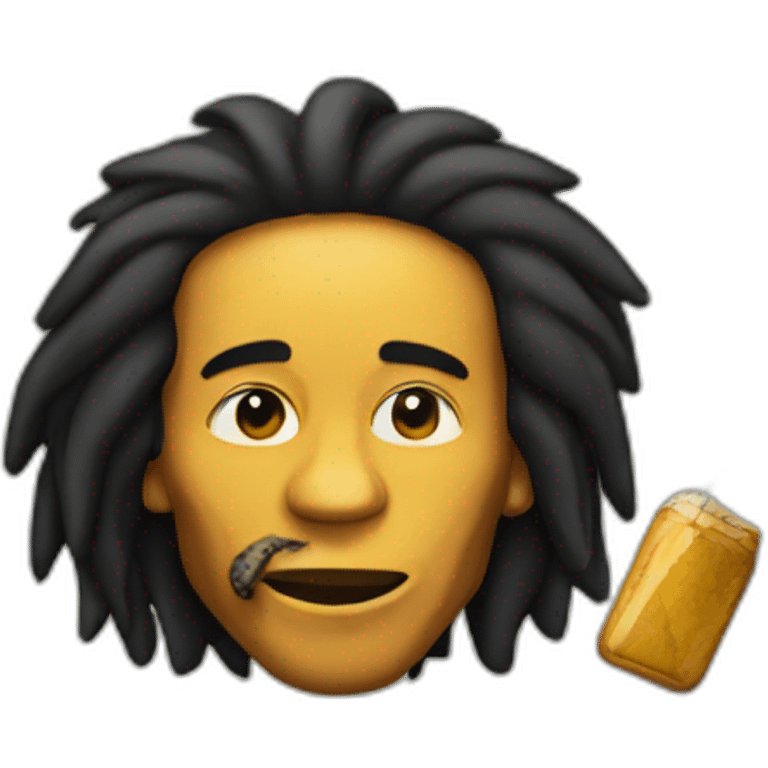 Bob Marley smoked emoji