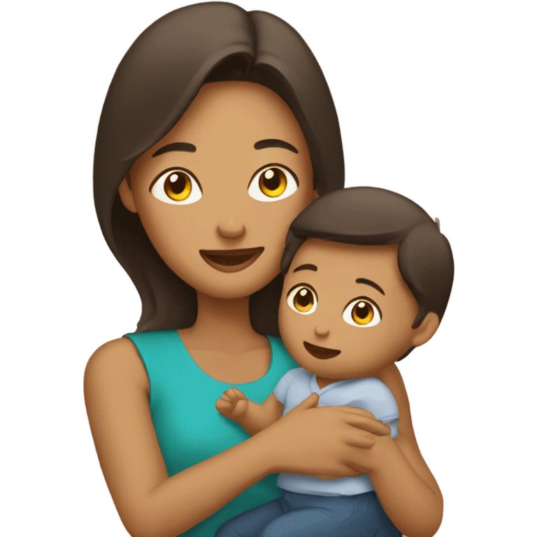 mother with baby emoji