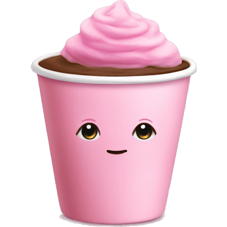 Cute pink coffee  emoji