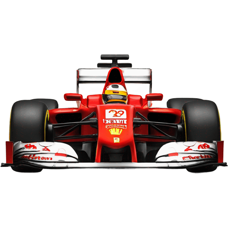 An emoji of Lewis Hamilton in a Ferrari uniform emoji