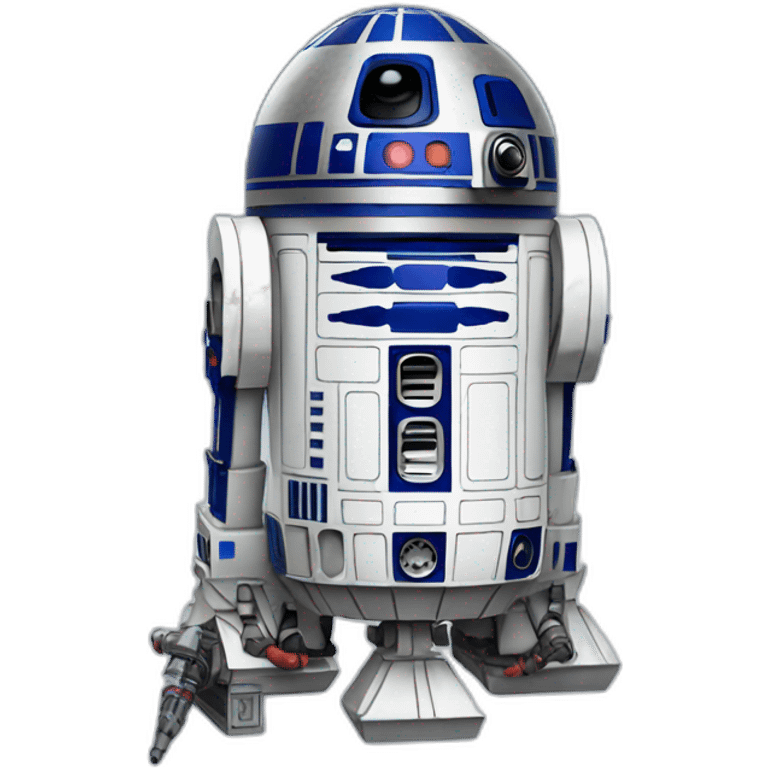 r2d2 with a lightsaber emoji