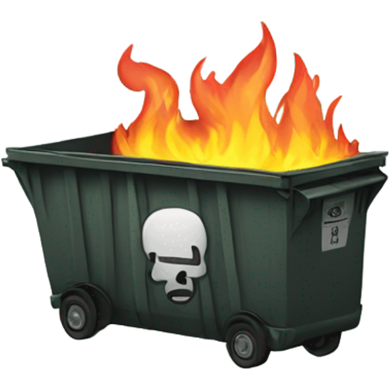 Dumpster fire emoji