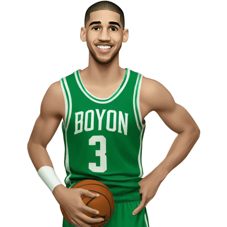 Jayson Tatum with multiple championships emoji