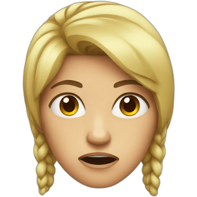 Angry female emoji