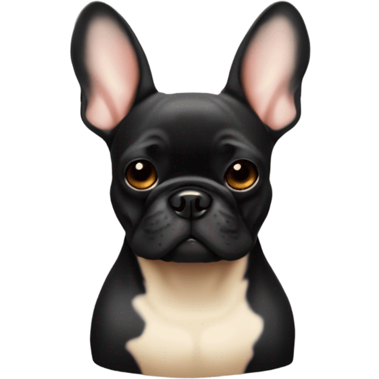 fawn french bulldog with black mask emoji