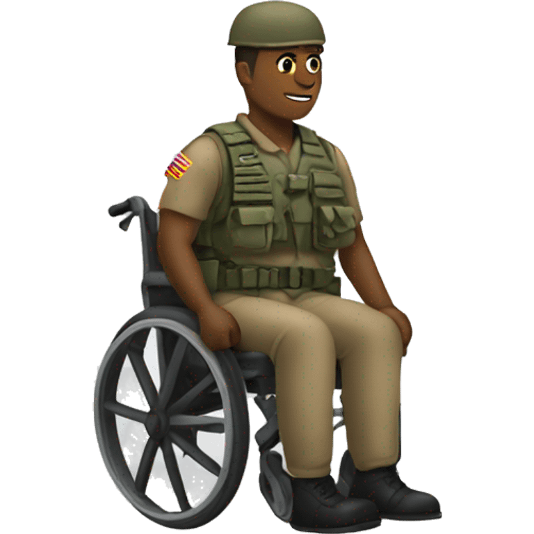 soldier in a wheelchair emoji