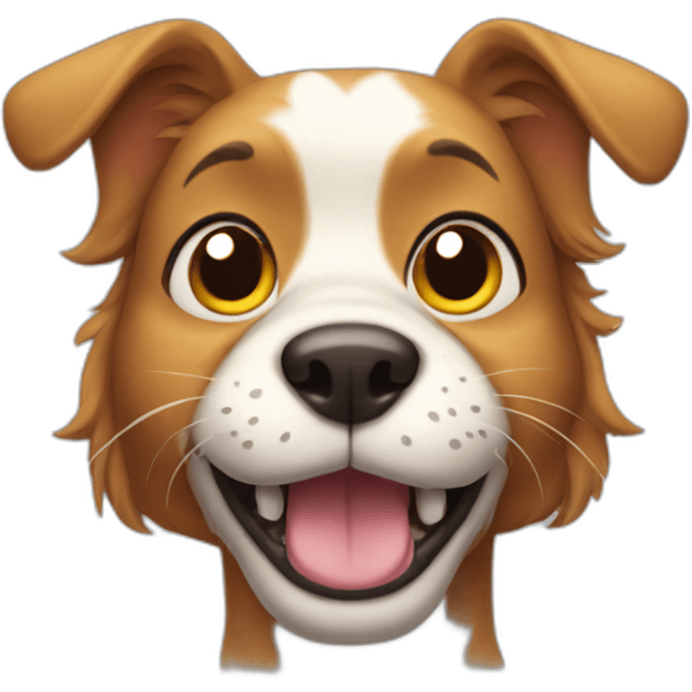 Cartoon dogcat  emoji