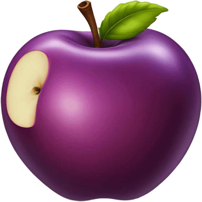 Purple apple emoji