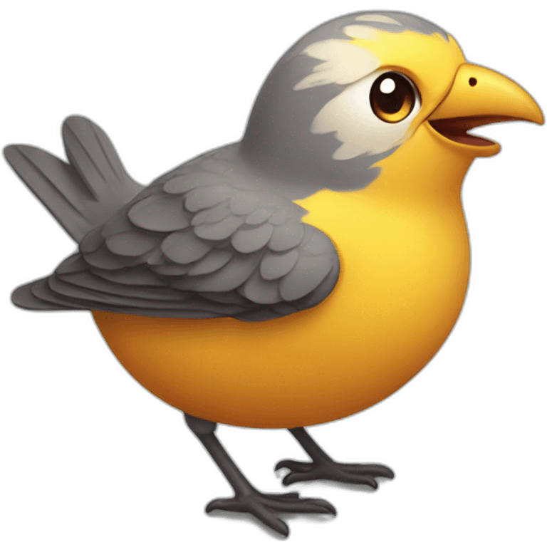 cheerful bird emoji