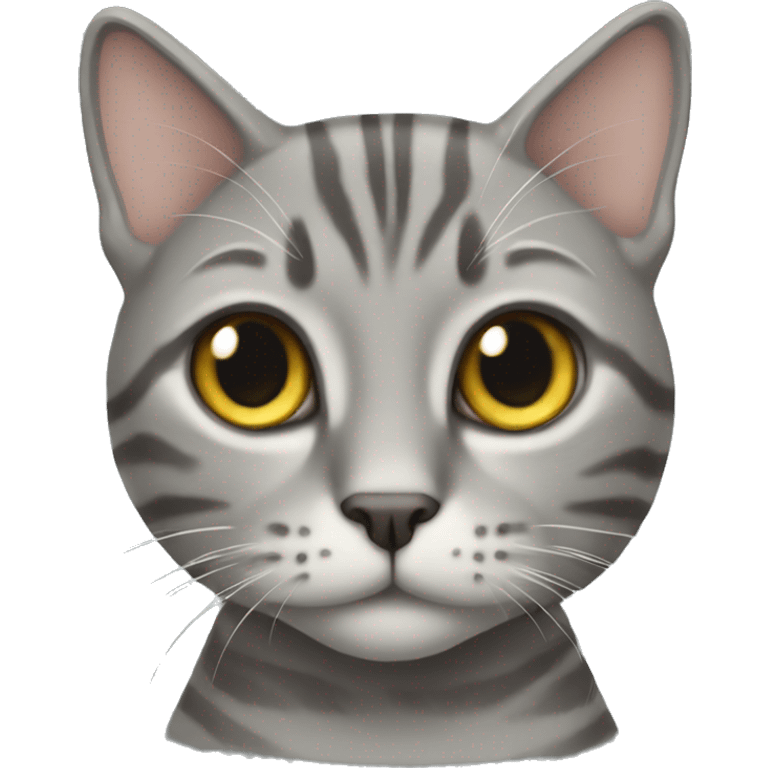 all grey tabby cat  emoji