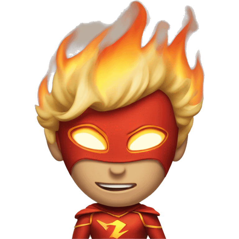 flame superhero emoji