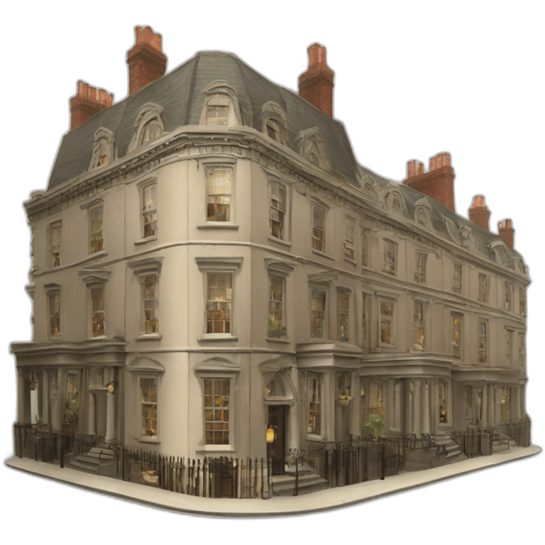 Victorian era london city emoji