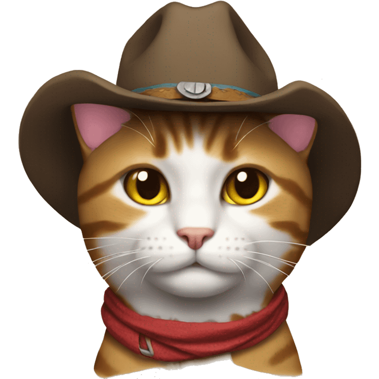 Cowboy cat emoji