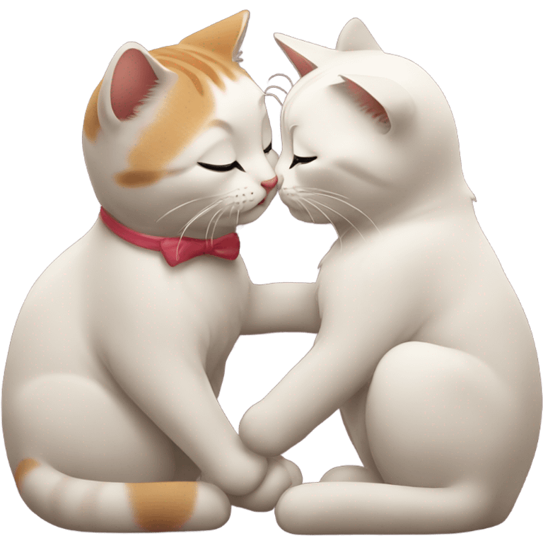 cats kisses emoji