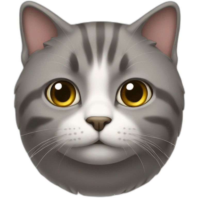 Un chat avec des poids emoji