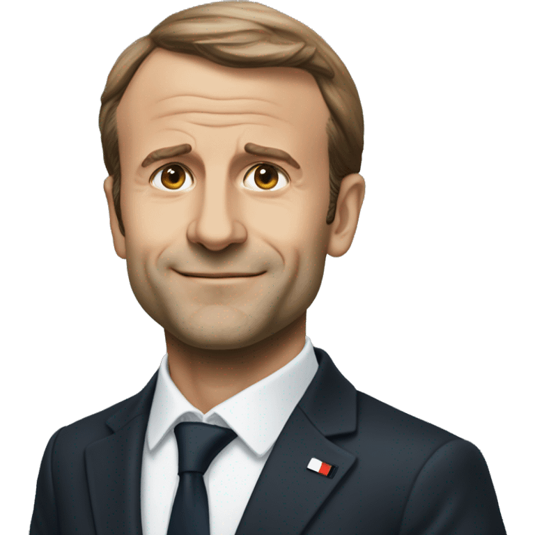 Macron salto arrière  emoji