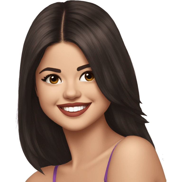 selena gomez Happy emoji