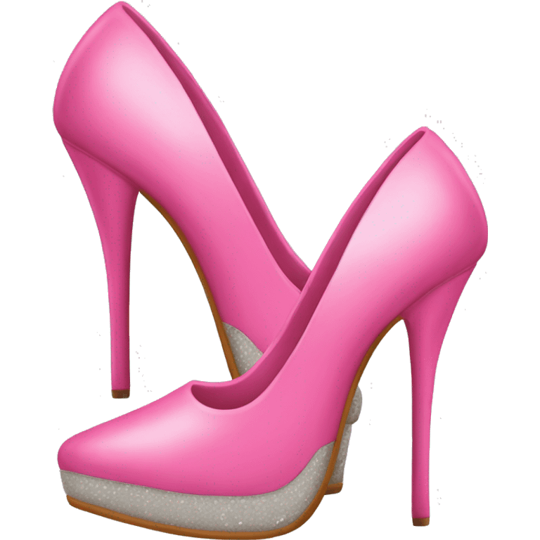 Pair of pink stiletto shoes emoji