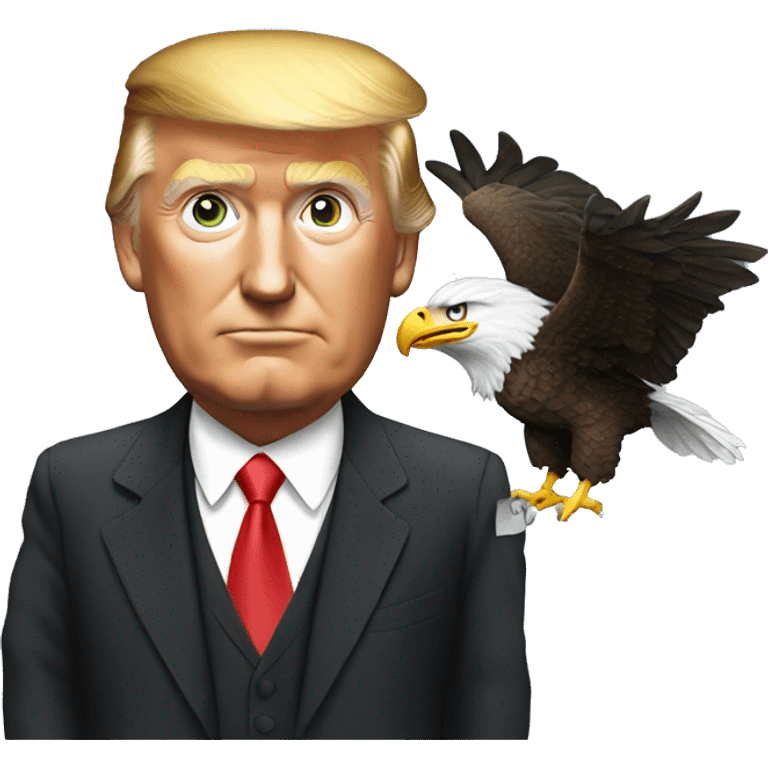 Trump with eagle emoji