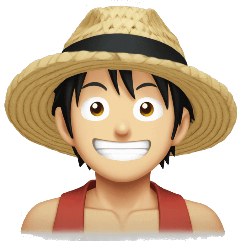 Luffy One Piece Straw Hat emoji