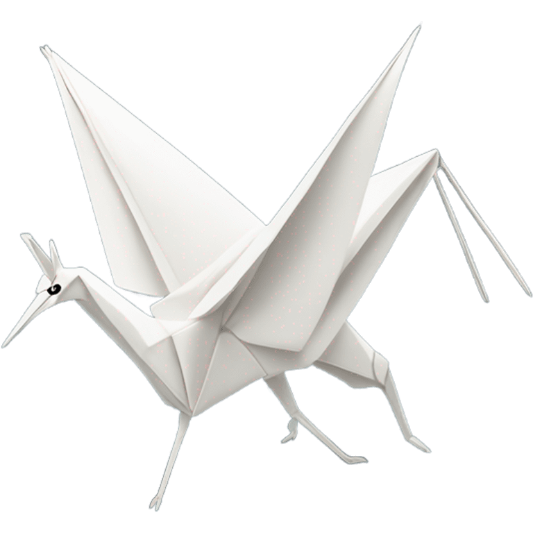 White paper crane emoji