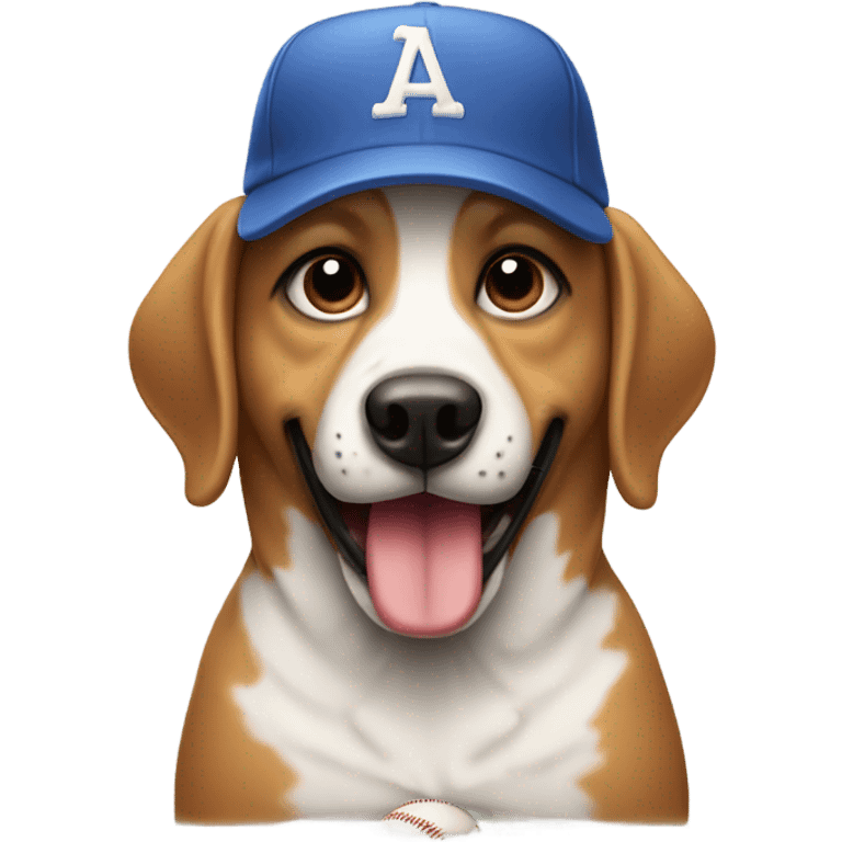 Baseball dog emoji