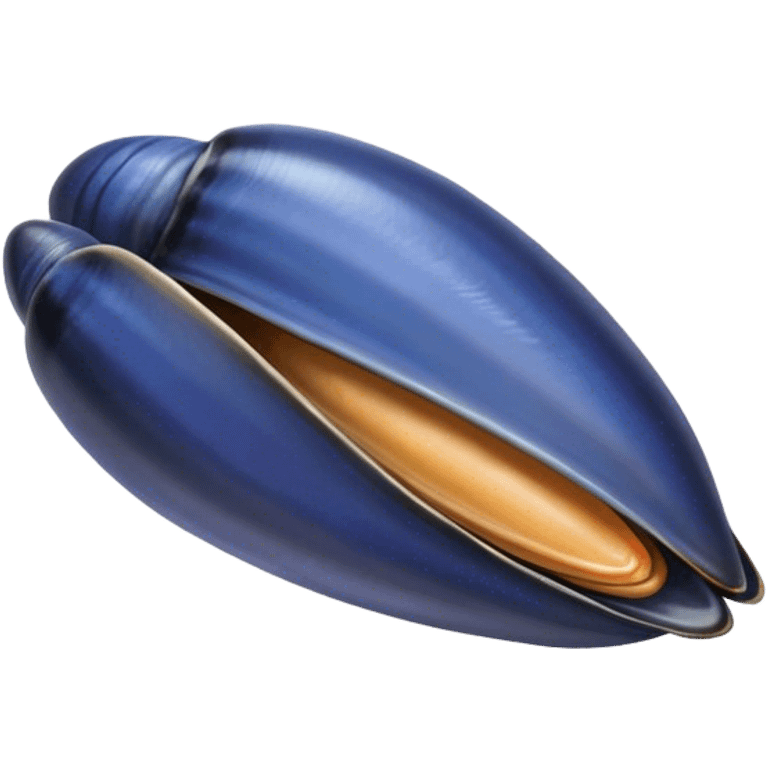 Blue mussel emoji