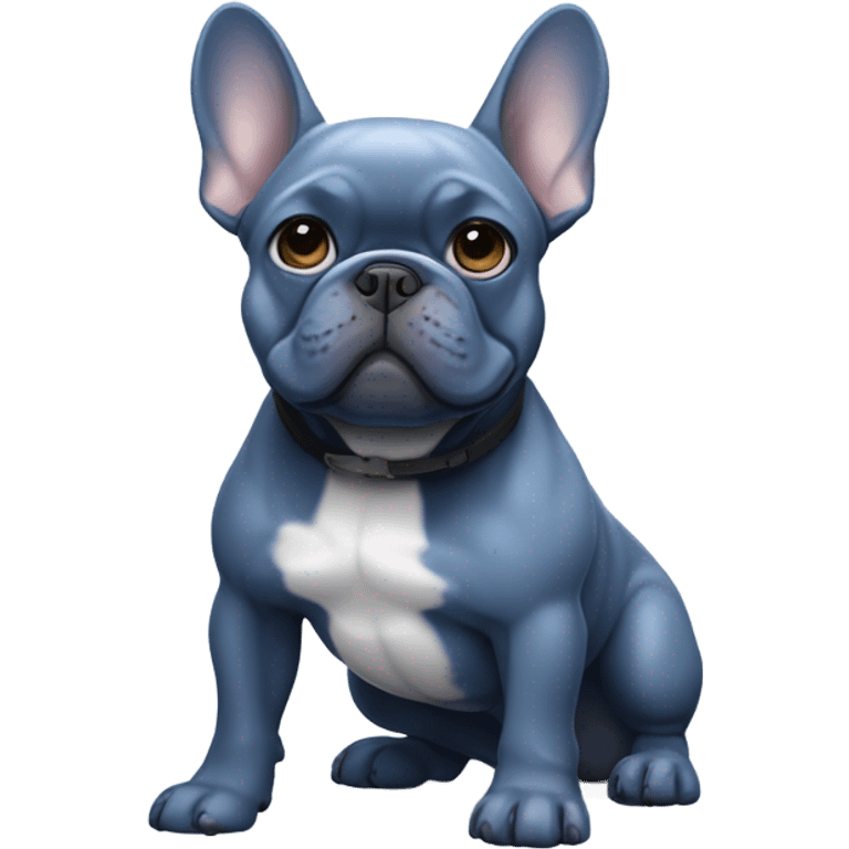 Blue Frenchie emoji