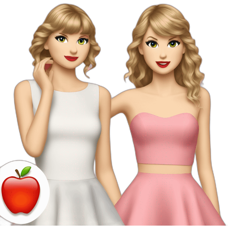 Taylor Swift with a swiftie emoji