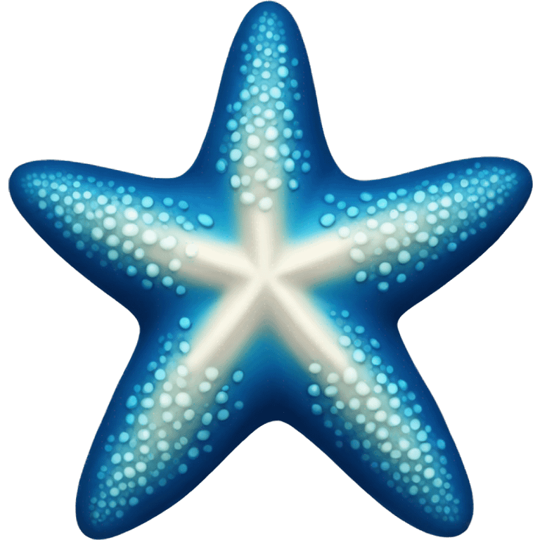 symmetry blue starfish  emoji