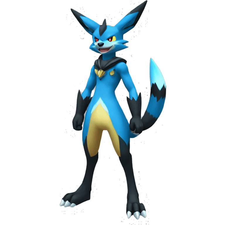 Lucario-Zeraora full body emoji