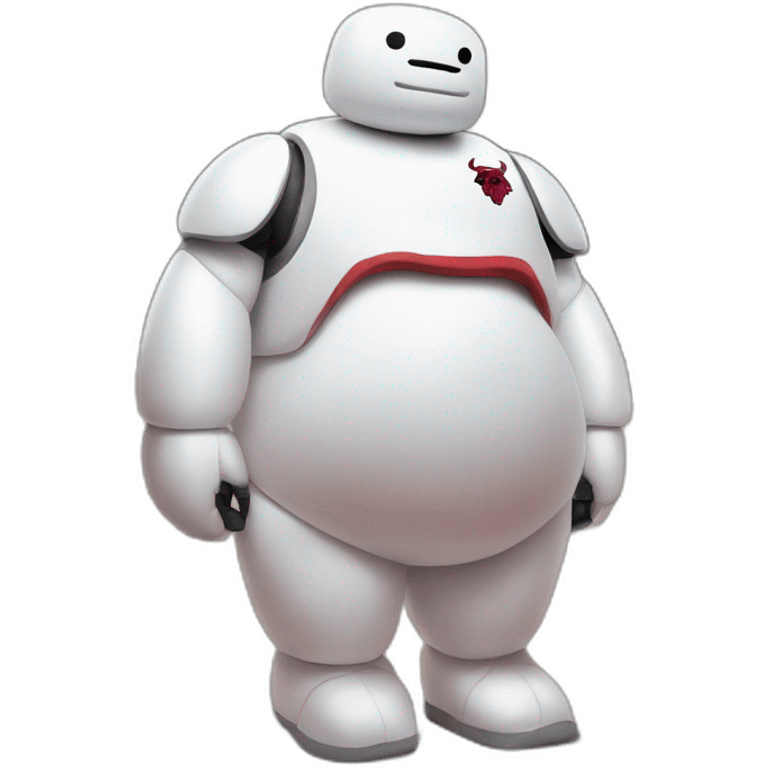 hyper realistic baymax as chicago bulls player emoji