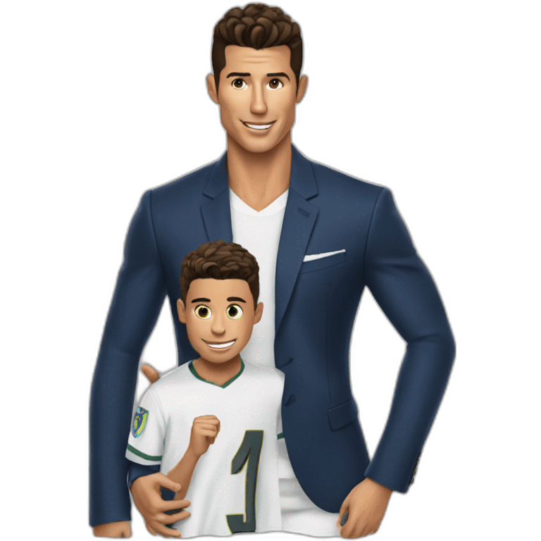 Cristiano avec son fils emoji