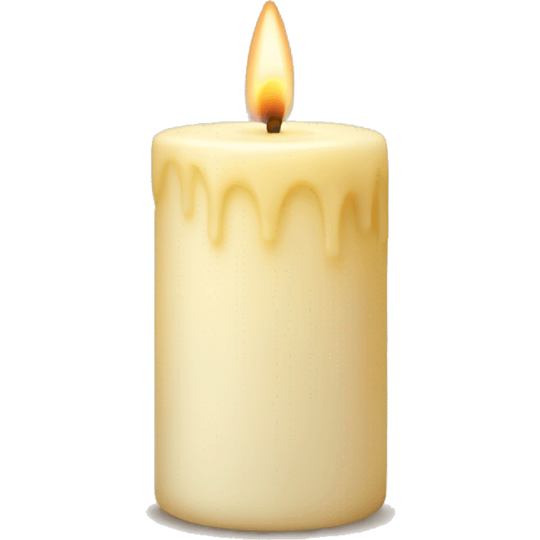 Vanilla candle emoji