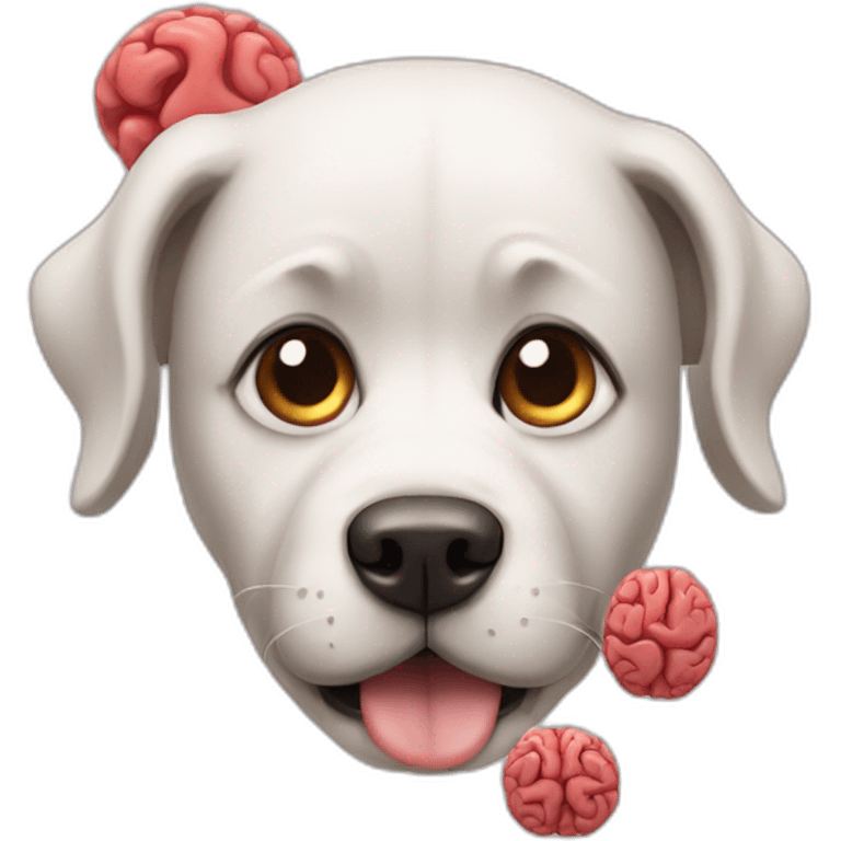 A DOG WHIT TWO BRAINS emoji