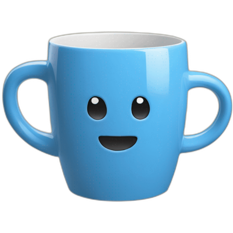 blue-plain-ceramic-mug emoji