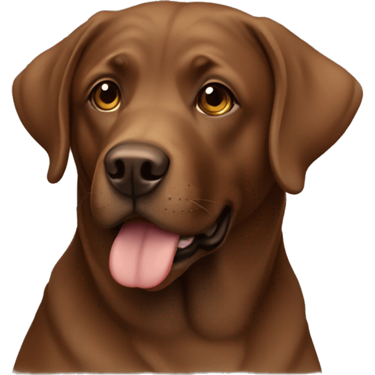 Brown lab emoji