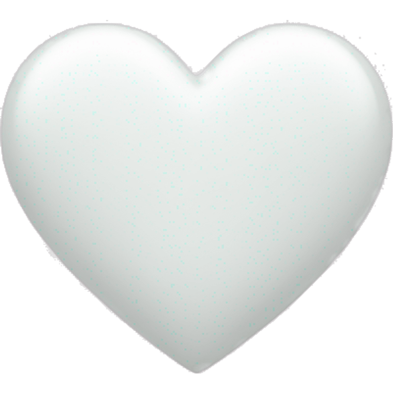 white heart with light pink emoji