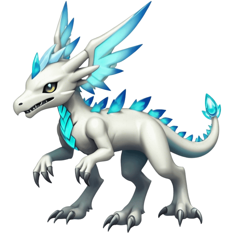 cool edgy cute shiny colorful ethereal legendary godly Archeus-Kyurem-Digimon-Fakemon-animal-hybrid full body emoji