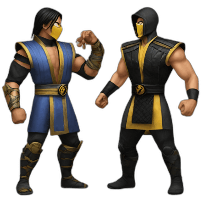 mortal kombat 2 battle between two people emoji