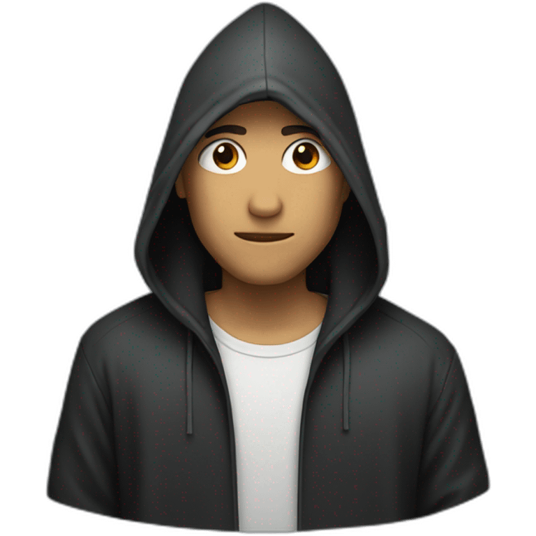 hooded man emoji