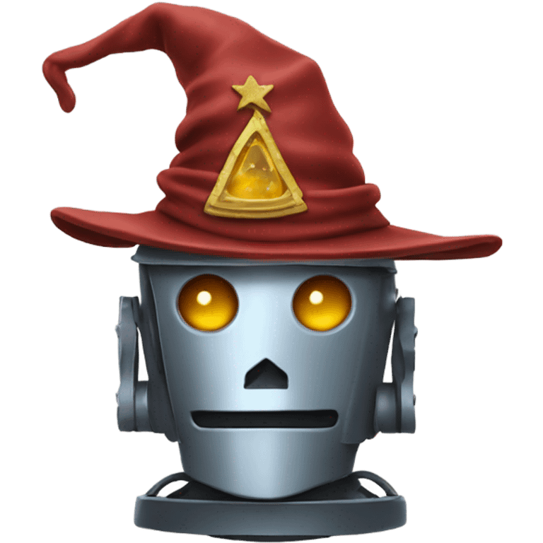 robot in a wizard's hat emoji