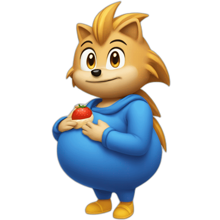 Pregnant-sonic-the-hedgehog emoji