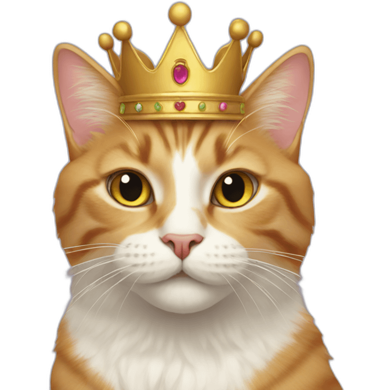 Cat with crown emoji