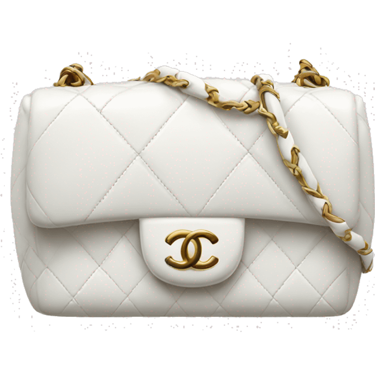 white chanel bag emoji