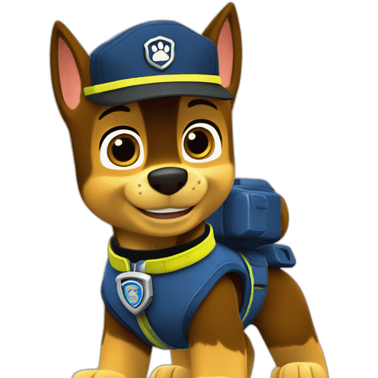 Paw Patrol Chase emoji