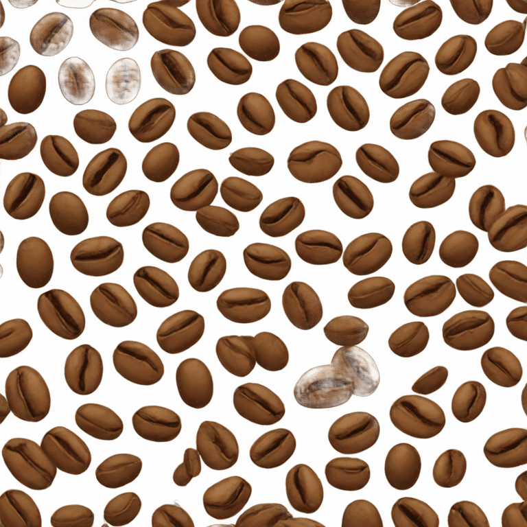 coffee beans roasted emoji